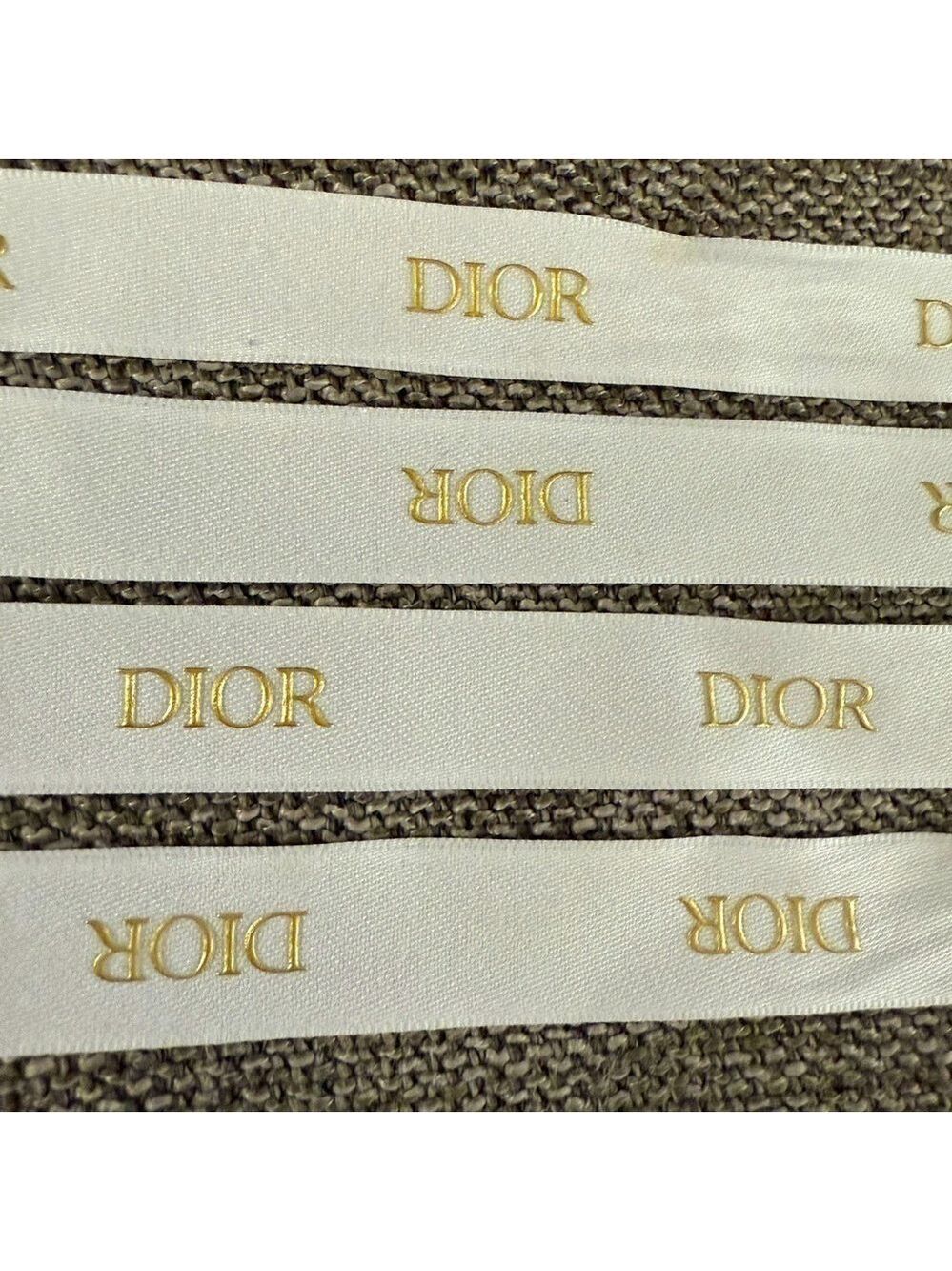 Dior Logo White Matte Authentic Ribbon 53 Inch New - Picture 6 of 9